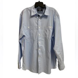 Nautica's Men's Light Blue Button Down Shirt Size XL Long Sleeve Cotton Soft